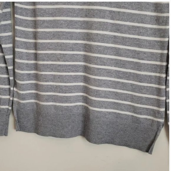 OLD NAVY GLITTER GRAY STRIPED SWEATER, SIZE S - Picture 10 of 10